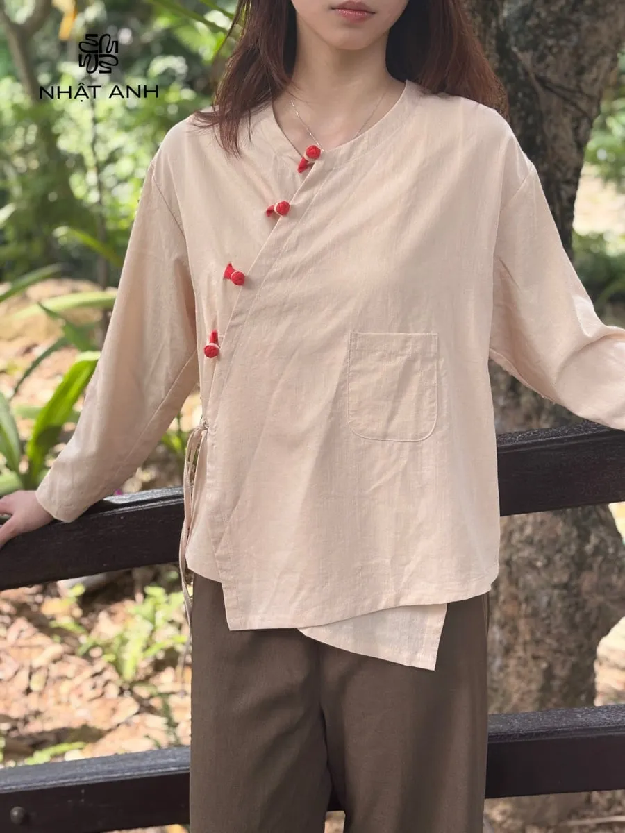 7 nút đỏ son trên Vân Mộc Be Xanh, mỗi nút là một lời nhắn gửi